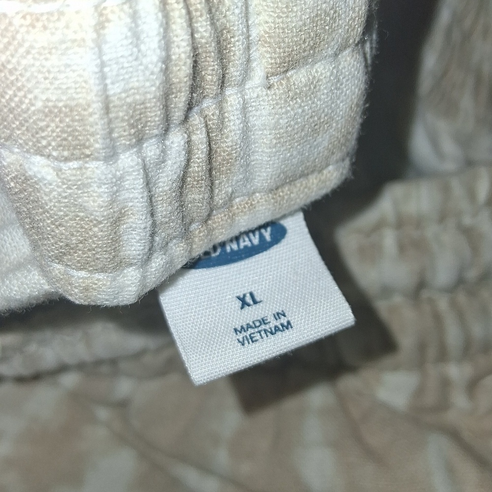 Old Navy High-Waisted Tie-Dye Linen-Blend Straight Cropped Pants XL - Picture 7 of 9